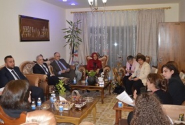 Hamorabi organization for human rights hosted its headquarters in Baghdad on 5/4/2019  A delegation from the American Peace Institute headed by Mrs. Nancy Lendbruck, President of the Institute and her accompanying delegation