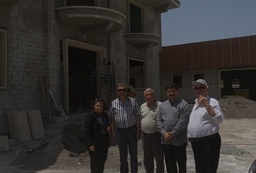 Mrs. Pascal Warda was accompanied by the President of the Hammurabi Human Rights Organization Centralized delegationMashreq Christians on a visit to the city of Mosul on 16/5/2019To inspect the right side of the city