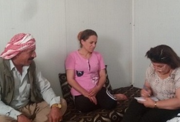 قدت السيدة باسكال وردا رئيسة منظمة حمورابي لحقوق الانسان مخيم النازحين في الداودية محافظة دهوك على مدى يومي 3-4 اب 2019