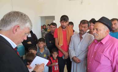 ●The construction of Qaraqosh School continues to be supervised by Hammurabi Human Rights Organization