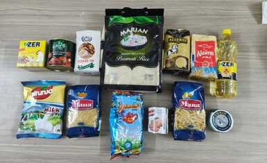 منظمة حمورابي توزع سلّات غذائية على 75 عائلة مهجرة في أربيل بدعم متبرعين خيّرين