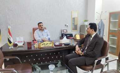 وفد من منظمة حمورابي يبحث سبل التعاون المشترك مع مركز التدريب الشعبي في المحمودية