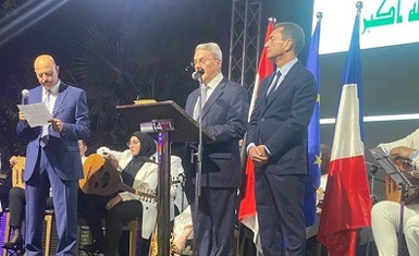 Mrs. Pascale Warda and Mr. William Warda, accepted the invitation of the French Ambassador to Iraq to attend the ceremony held on the occasion of the French National Day.