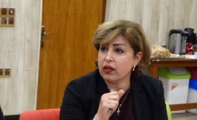 السيدة أخلاص كامل بهنام تشارك في الاجتماع الموسع الذي دعت اليه منظمة الامل لبناء قدرات المرأة العراقية