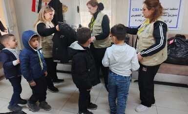 منظمة حمورابي لحقوق الإنسان ترسم البسمة على وجوه أطفال المهجرين في أربيل مع اقتراب عيد الميلاد المجيد