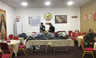 لن يجد البرد طريقاً إليكم هذا الشتاء أيضاً.. منظمة حمورابي تستمر بتوزيع الكسوة الشتوية على الأطفال من محتاجي الدعم