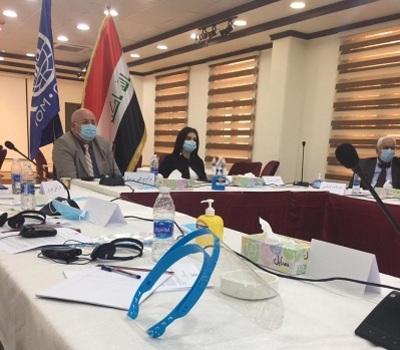 Professors Hamid Shihab and William Warda, researchers on immigration issues, participate in a consultation workshop held by the International Organization for Migration (IOM).