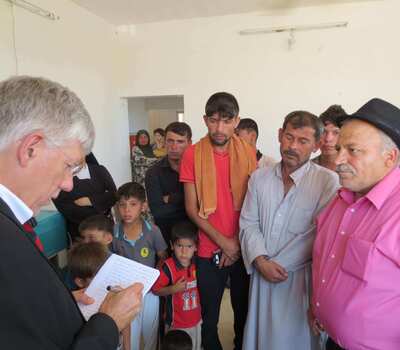 ●The construction of Qaraqosh School continues to be supervised by Hammurabi Human Rights Organization