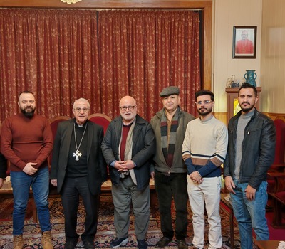 وفد منظمة حمورابي يزور كنيسة القلب الأقدس في كركوك
