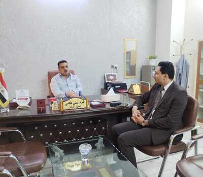 وفد من منظمة حمورابي يبحث سبل التعاون المشترك مع مركز التدريب الشعبي في المحمودية