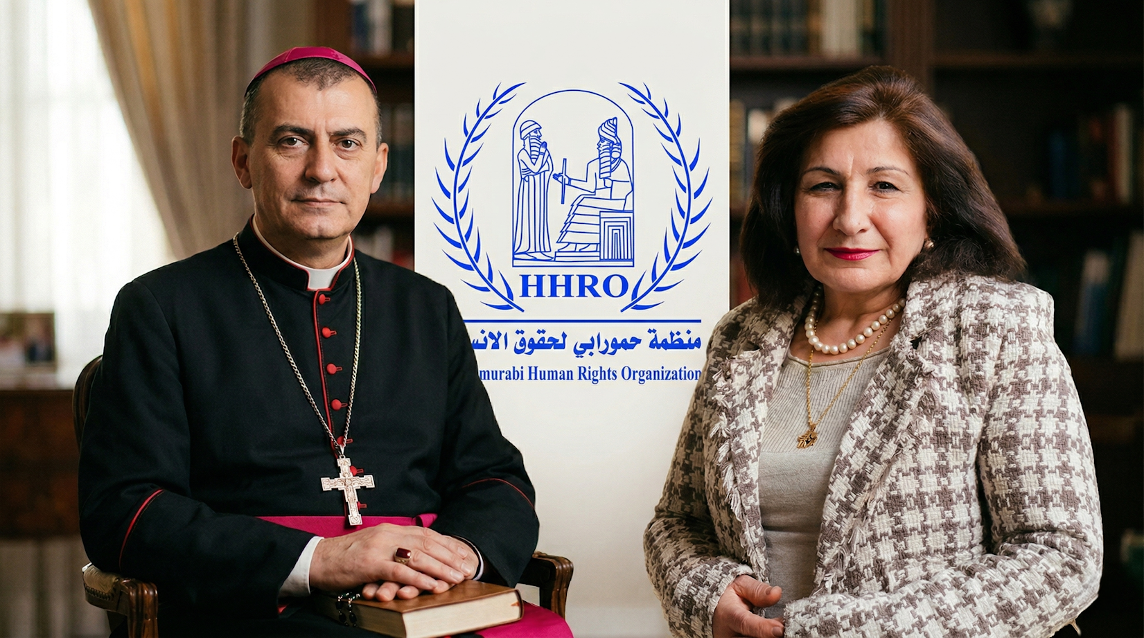 منظمة حمورابي لحقوق الإنسان تهنئ الكنيسة الكلدانية بانتخاب بطريركها الجديد