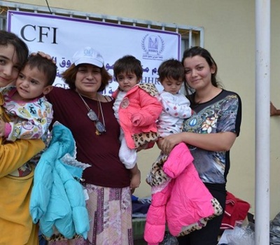 Human rights figures and activists appreciate HHRO efforts to support displaced families
