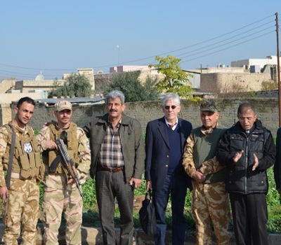 Accompanied by Bishop Gabriel Georgis abbot of the lady Church in Alqosh