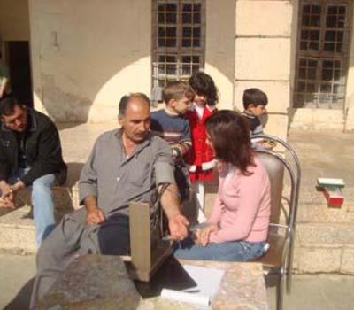 HHRO delivering medical services to more than 150 Christian family fleeing the violence in Mosul