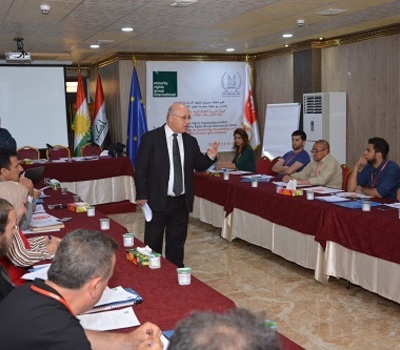 Hammurabi Human Rights Organization in cooperation with Minority Rights Group International held a training workshop on Thursday 12/May/2016