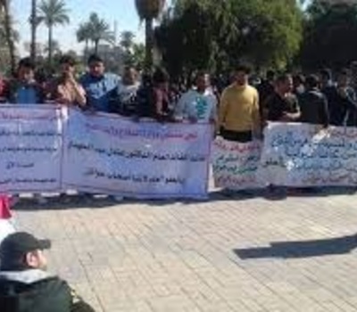 منظمة حمورابي لحقوق الانسان تجوب مقر المعتصمين في ساحة التحرير للتعرف عن قضيتهم