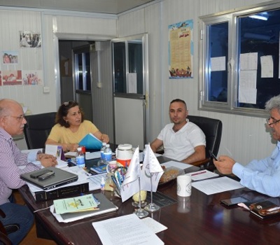 Mrs. Pascale Warda, Chairwoman of Hammurabi Human Rights Organization, presides over the third meeting of the Board of Directors of the Organization of the year 2018 in Baghdad