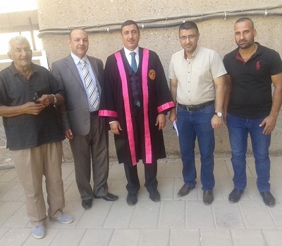 السيد محمد كاظم عضو مجلس ادارة منظمة حمورابي لحقوق الانسان ينال درجة الدكتوراه