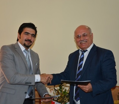 إبرام عقد لتنفيذ مذكرة تفاهم بين شبكة تحالف الاقليات العراقية ومنظمة هارتلاند اللاينس الدولية
