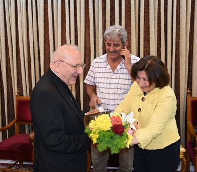 A delegation from Hammurabi Human Rights Organization congratulate His Beatitude Cardinal Mar Louis Sako on the occasion of granting him this new level of faith