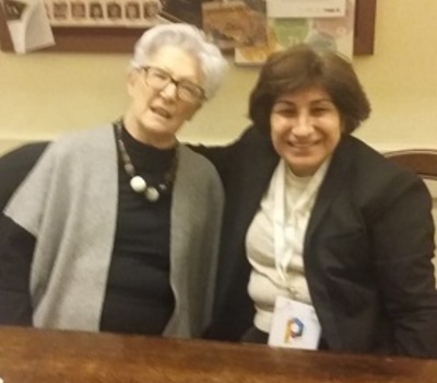 Mrs. Pascale Warda meet Member of the Italian Senate Paula Binetti on the sidelines of the International Conference on Sustainable Human Development.