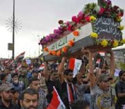 منظمة حمورابي: ما يتعرض له المتظاهرون والمعتصمون من عنف دموي يمثل خروجا ونقضا لالتزامات العراق الدولية بالمواثيق الحقوقية الدولية