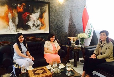 لقاء السيدة باسكال مع سفيرة العراق في الاردن يوم 13-5-2017
