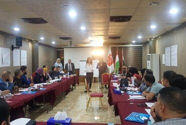 Hamorabi Human Rights Organization completes a training workshop for field educational leaders in Nineveh Governorate, 7/11/2019 in Erbil - Ainkawa,
