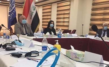 Professors Hamid Shihab and William Warda, researchers on immigration issues, participate in a consultation workshop held by the International Organization for Migration (IOM).