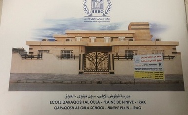After the rebuilding of Qaraqosh Al-Oula School which was destructed by ISIS ,Hammurabi Human Rights Organization is documenting its major achievement
