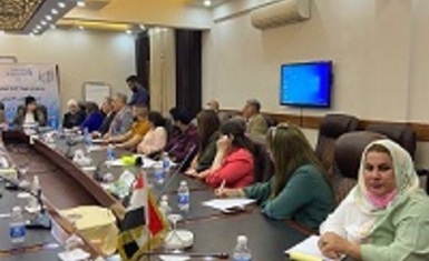 بدعوة كريمة من شبكة صوتها للمدافعات عن حقوق الانسان والاتحاد العربي للمراءة المتخصصة في العراق