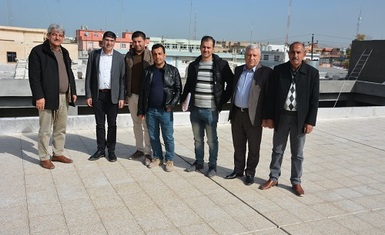 A delegation of the French Parliament in the French region Auvergne-Rhône  accompanied by Mr. Yohanna Yousef Tawaya, inspected the construction works of Qaraqosh School- the first under construction in Hamdaniya.