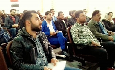 المهندس لؤي كمال اوراها عضو الهيئة العامة لمنظمة حمورابي لحقوق الانسان يشارك في اعمال تدريبية لتكوين وتعزيز مهارات في كتابة واعداد المشاريع والبحوث