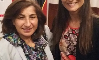 السيدة باسكال وردا تلبي دعوة السفارة الكندية لحضور حفل الاستقبال الذي اقامته السفارة بمناسبة العيد الوطني الكندي