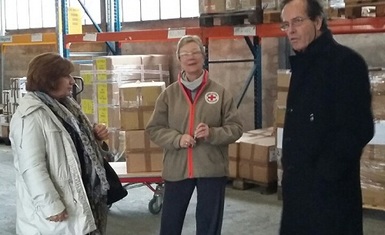 السيدة باسكال وردا تعقد اجتماعا مع لجنة الصليب الأحمر في جنوب فرنسا