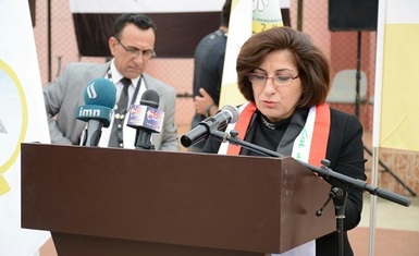 السيدة باسكال وردا تشارك في وقائع المهرجان السنوي الذي أقامته جامعة الحمدانية