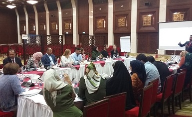السيدة باسكال وردا تشارك في ورشة تدريبية لمواجهة العنف الجنسي ضد النساء