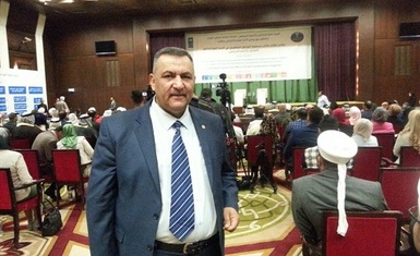 عضو الهيئة العامة لمنظمة حمورلبي لحقوق الانسان السيد خالد البياتي يشارك في وقائع استحداث مكتب التعايش والسلم المجتمعي في بغداد