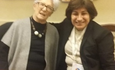 Mrs. Pascale Warda meet Member of the Italian Senate Paula Binetti on the sidelines of the International Conference on Sustainable Human Development.