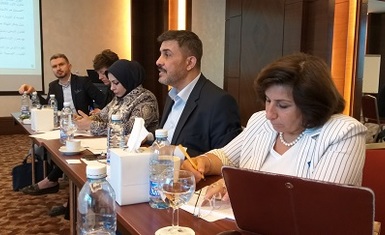 Mrs. Pascale Warda participated in the consultation meeting in Beirut held by the Inpunity Watch Organization and in cooperation with the Iraqi Al-Amal Association.