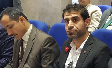 المهندس لؤي كمال اوراها عضو الهيئة العامة لمنظمة حمورابي لحقوق الانسان يشارك في جلسة نقاشية للافادة من الخبرات الاكاديمية في تعزيز العمل الميداني