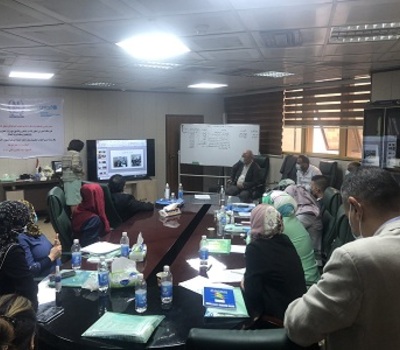 Mrs. Pascale Warda provides briefing documented with pictures and field testimonies, on some of the achievements of Hammurabi , a relief and human rights Organization concerned with children