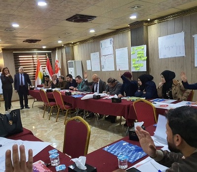 • منظمة حموابي لحقوق الانسان تعقد ورشة تدريبية لتعزيز التعددية والحريات الدينية والسلم المجتمعي .