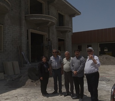 وفد مركزية مسيحيي المشرق مع السيدة باسكال وردا يزور الجانب الايمن من مدينة الموصل ويتفقد عدد من الكنائس