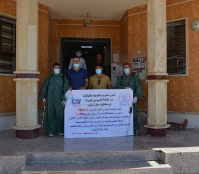 منظمة حمورابي لحقوق الانسان تنجز خطوة جديدة في مشروع التعفير والتوعية وقايةً من وباء كورونا