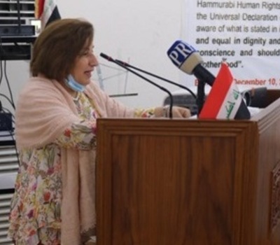 كلمة السيدة باسكال وردا في الاحتفال الذي اقامته منظمة حمورابي لحقوق الانسان بمناسبة الذكرى 73 لصدور الاعلان العالمي لحقوق الانسان.