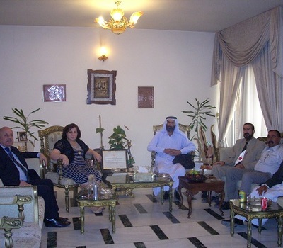 وفد آيزيدي يهنئء منظمة حمورابي لحقوق الانسان