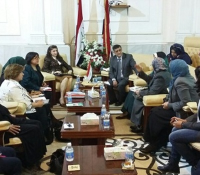 السيدة باسكال وردا تشارك في اجتماعا عقدته لجنة و متابعة و تنفيذ المصالحة الوطنية تم خلاله مناقشة دور المرأة في ذلك