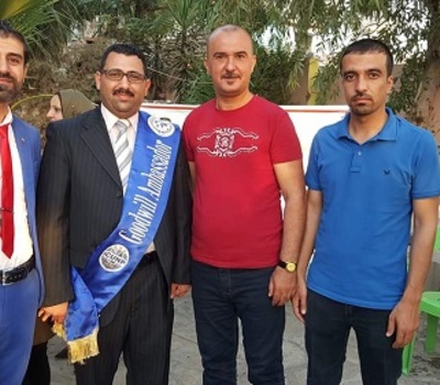 المهندس لؤي كمال اوراها يشارك في نشاط تكريما للمدرب عقيل العذارى