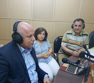 السيدة باسكال وردا والسيد وليم وردا يمضيان ساعتين في بث مباشر مع مستمعي أثير إذاعة بغداد